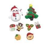 Set Jibbitz charms sticker 3D xịn noel, giáng sinh gắn dép 
