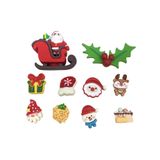  Set Jibbitz charms sticker 3D xịn noel, giáng sinh gắn dép 