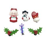  Set Jibbitz charms sticker 3D xịn noel, giáng sinh gắn dép 