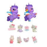  Set jibbitz charms sticker búp bê to nhỏ nhiều chủ đề gắn trang trí dép sục 