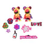  Set jibbitz charms sticker búp bê to nhỏ nhiều chủ đề gắn trang trí dép sục 