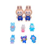  Set jibbitz charms sticker búp bê to nhỏ nhiều chủ đề gắn trang trí dép sục 