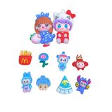  Set jibbitz charms sticker búp bê to nhỏ nhiều chủ đề gắn trang trí dép sục 
