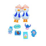  Set jibbitz charms sticker búp bê to nhỏ nhiều chủ đề gắn trang trí dép sục 