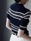  Áo thun len cổ bẻ nữ 