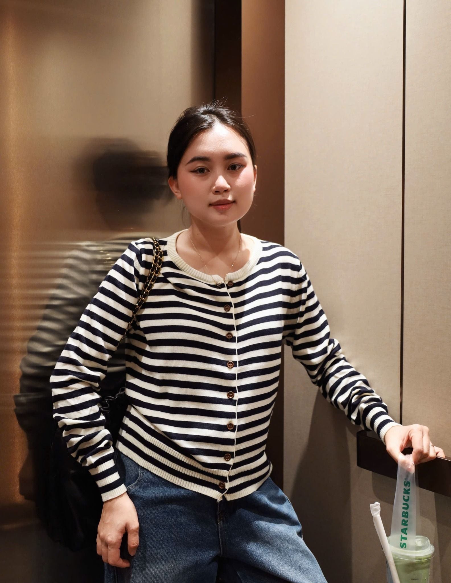  Áo len dệt kim cardigan nữ 