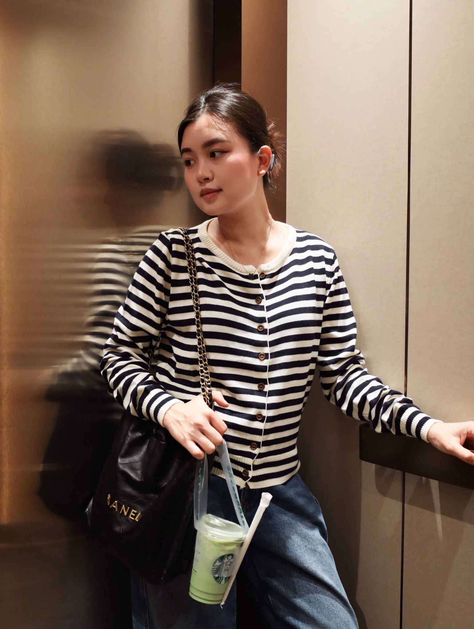  Áo len dệt kim cardigan nữ 