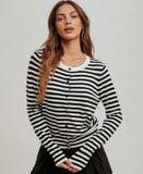 Áo len dệt kim cardigan nữ 