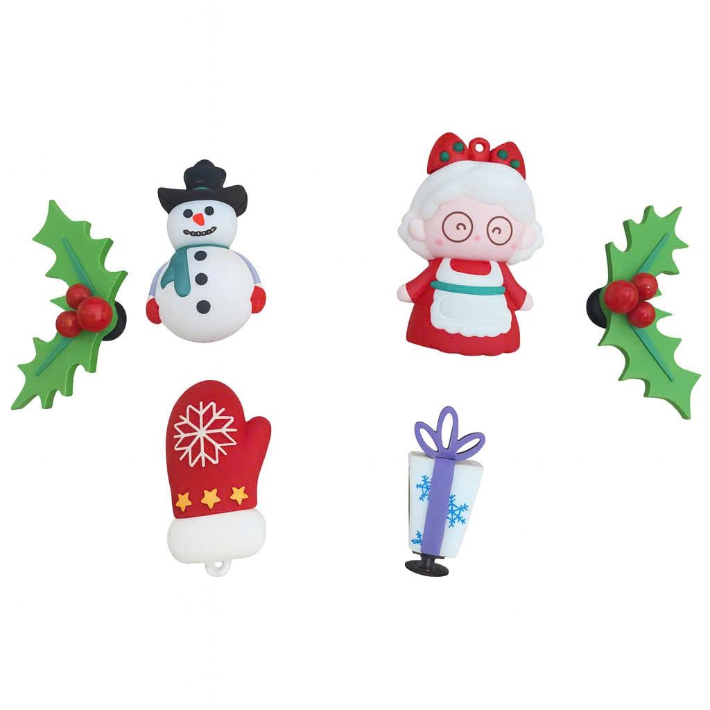  Set Jibbitz charms sticker 3D xịn noel, giáng sinh gắn dép 