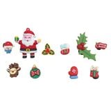  Set Jibbitz charms sticker 3D xịn noel, giáng sinh gắn dép 