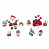  Set Jibbitz charms sticker 3D xịn noel, giáng sinh gắn dép 