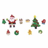  Set Jibbitz charms sticker 3D xịn noel, giáng sinh gắn dép 