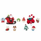  Set Jibbitz charms sticker 3D xịn noel, giáng sinh gắn dép 