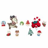  Set Jibbitz charms sticker 3D xịn noel, giáng sinh gắn dép 