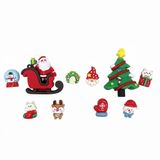  Set Jibbitz charms sticker 3D xịn noel, giáng sinh gắn dép 