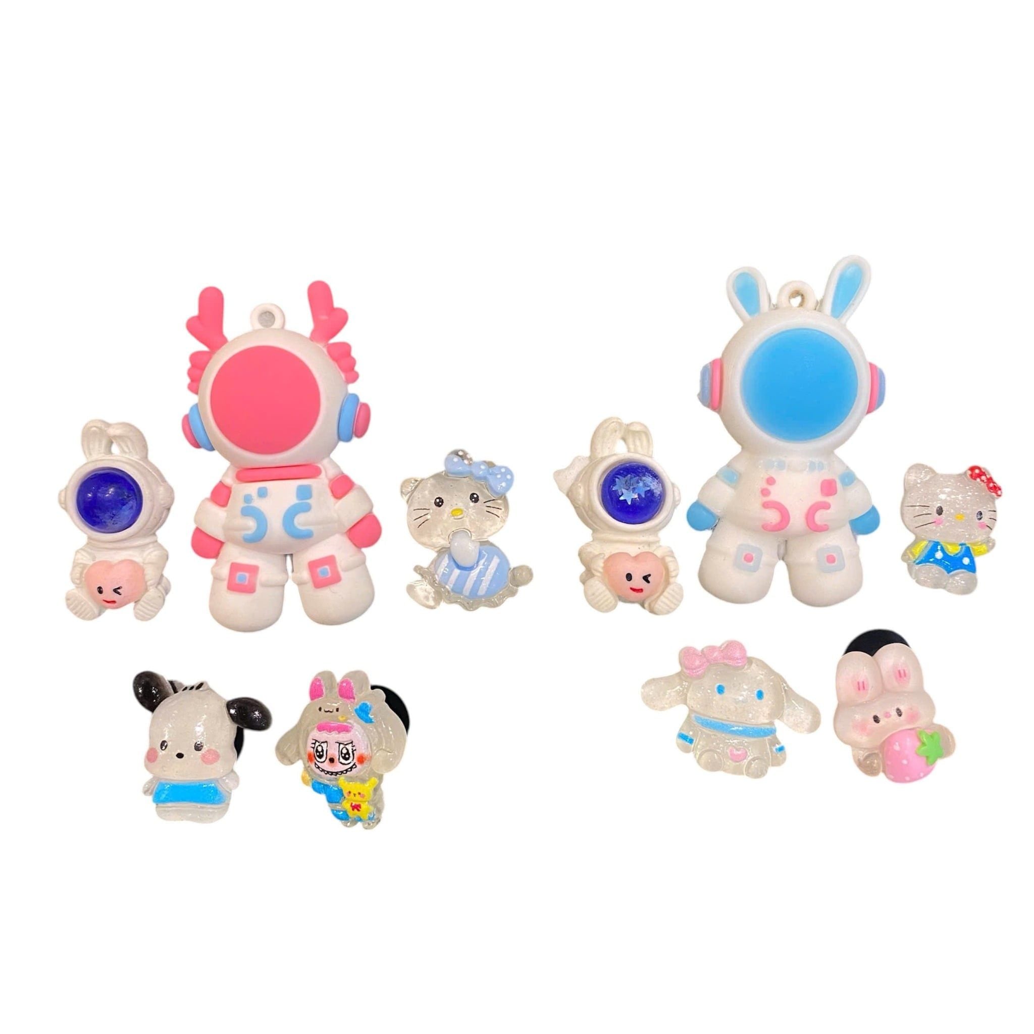  Set jibbitz charms sticker búp bê to nhỏ nhiều chủ đề gắn trang trí dép sục 