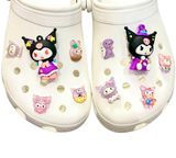  Jibbitz charms sticker con búp bê to gắn dép sục 