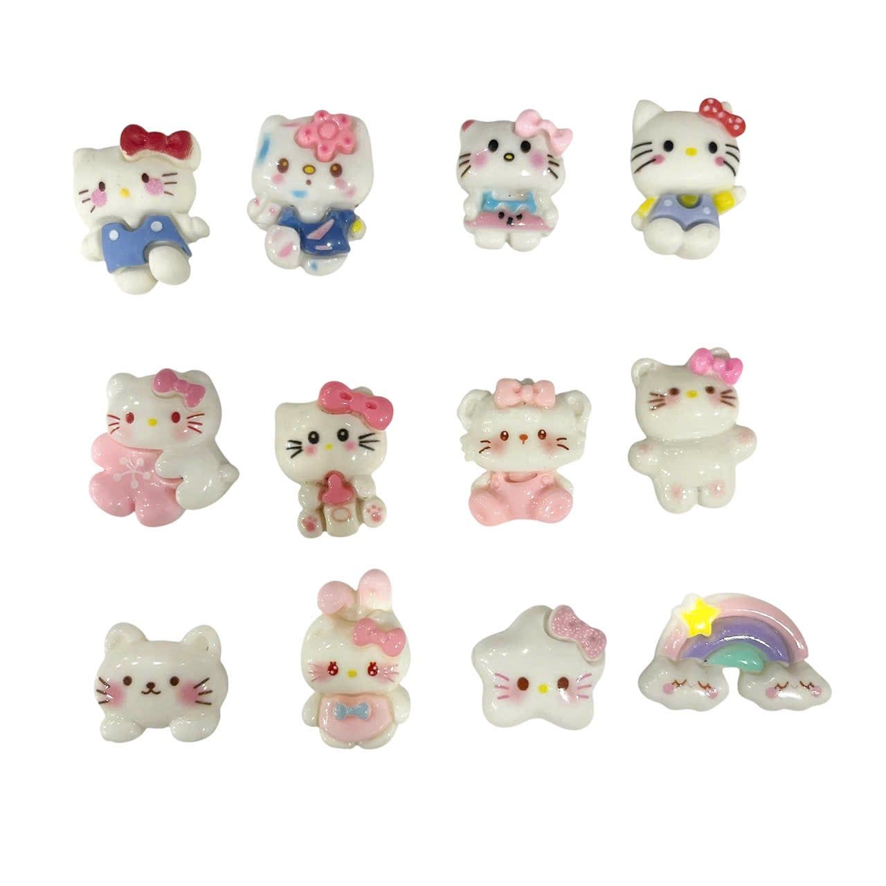  Set jibbitz charms sticker 3D nhựa cứng nhiều chủ đề dễ thương trang trí dép sục 