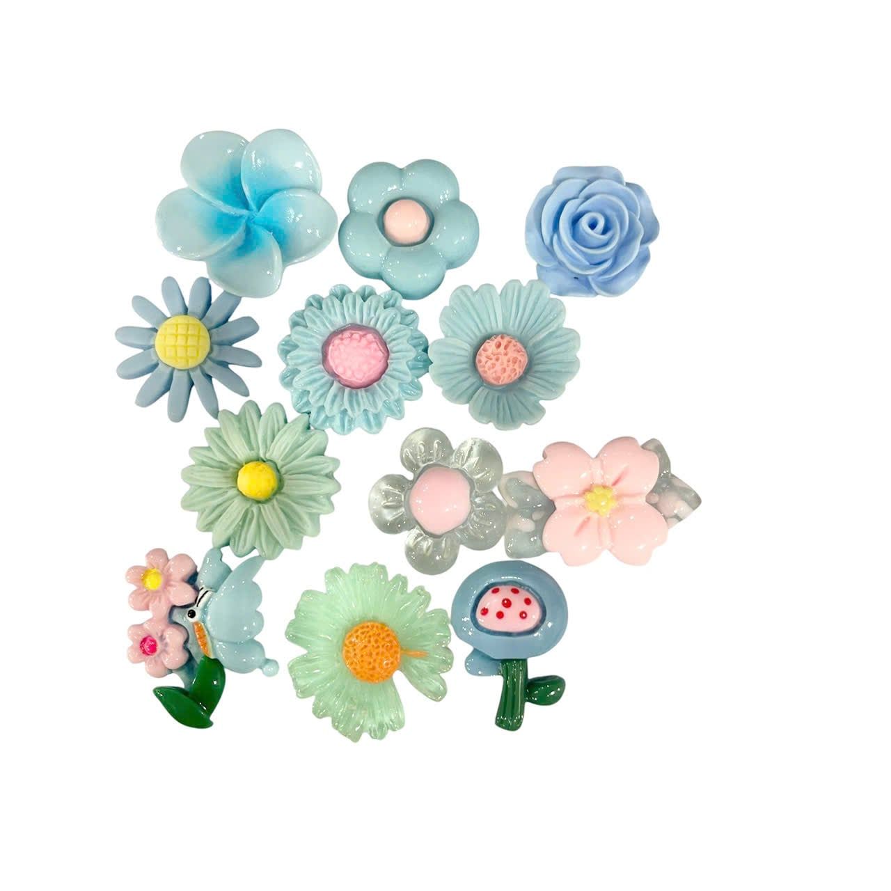  Set jibbitz charms sticker 3D nhựa cứng nhiều chủ đề dễ thương trang trí dép sục 