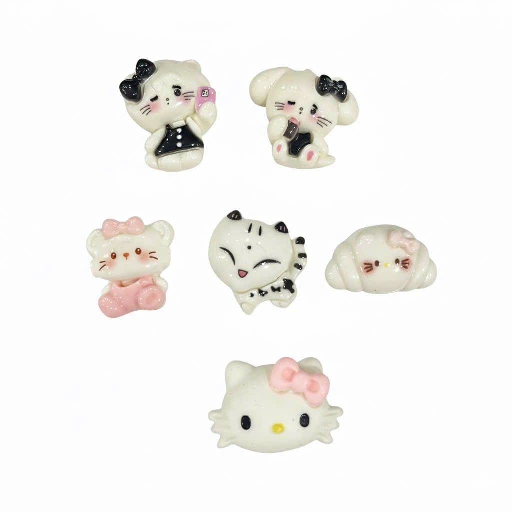  Set jibbitz charms sticker 3D nhựa cứng nhiều chủ đề dễ thương trang trí dép sục 