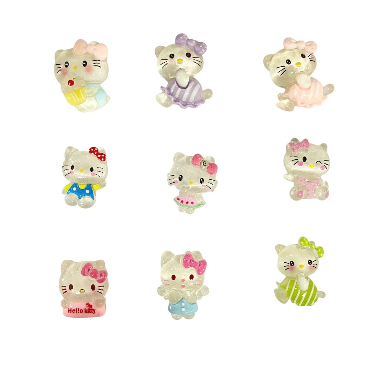  Set jibbitz charms sticker 3D nhựa cứng nhiều chủ đề dễ thương trang trí dép sục 