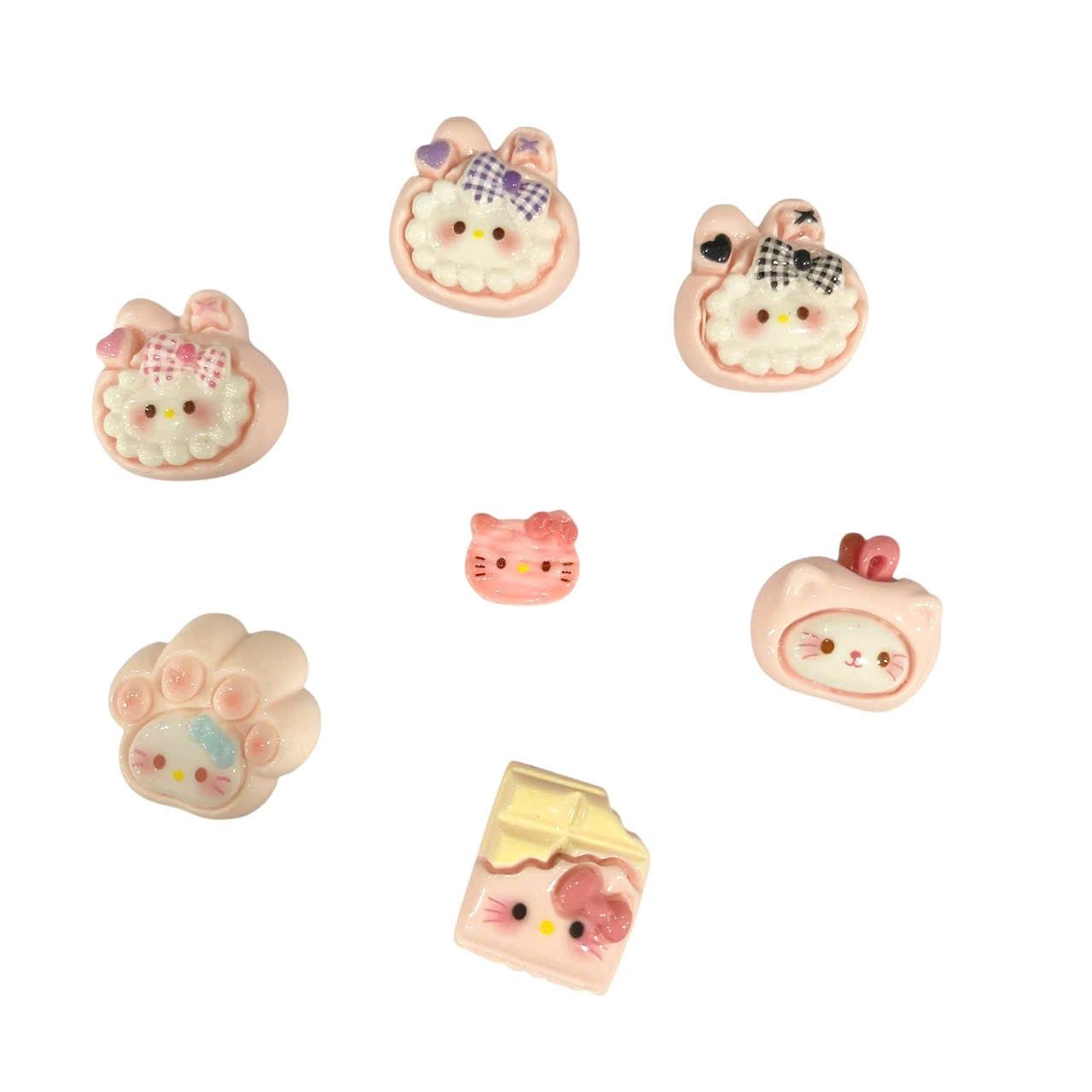  Set jibbitz charms sticker 3D nhựa cứng nhiều chủ đề dễ thương trang trí dép sục 