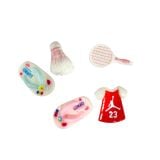  Set jibbitz charms sticker 3D nhựa cứng nhiều chủ đề dễ thương trang trí dép sục 