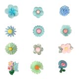  Set jibbitz charms sticker 3D nhựa cứng nhiều chủ đề dễ thương trang trí dép sục 