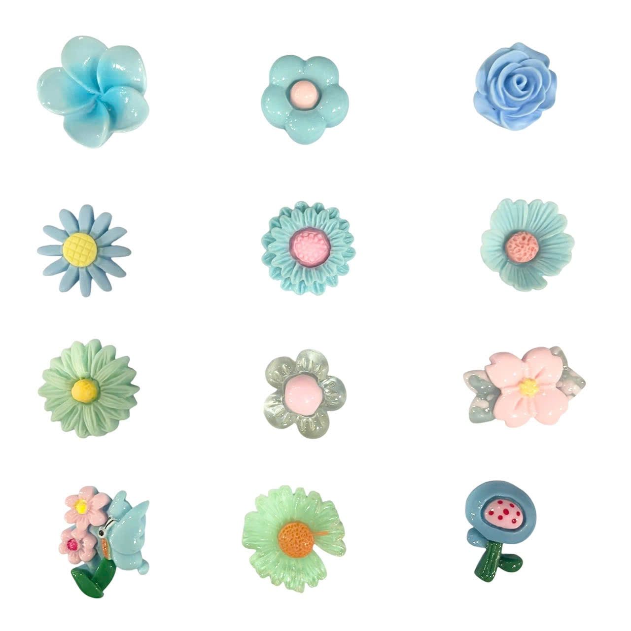  Set jibbitz charms sticker 3D nhựa cứng nhiều chủ đề dễ thương trang trí dép sục 