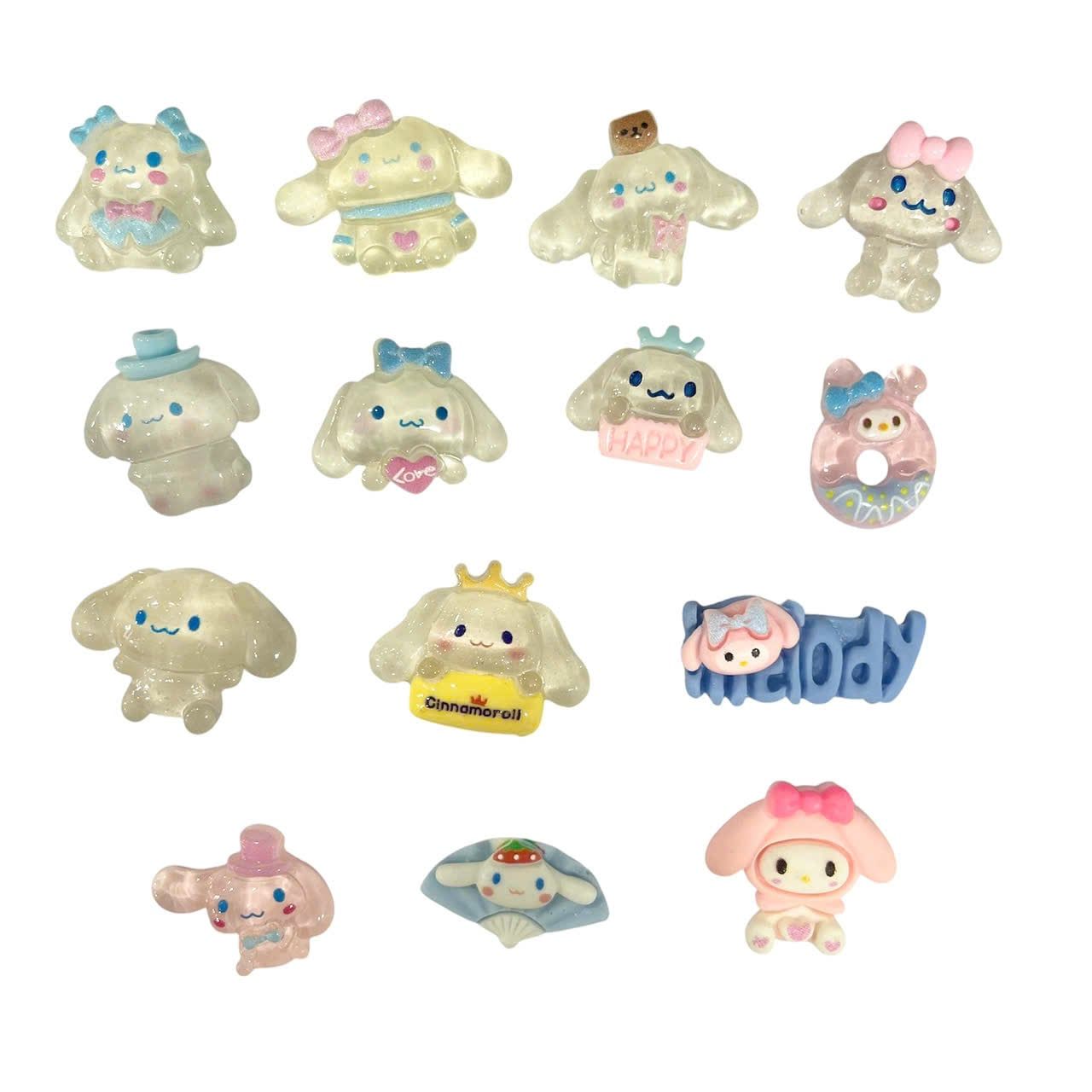  Set jibbitz charms sticker 3D nhựa cứng nhiều chủ đề dễ thương trang trí dép sục 