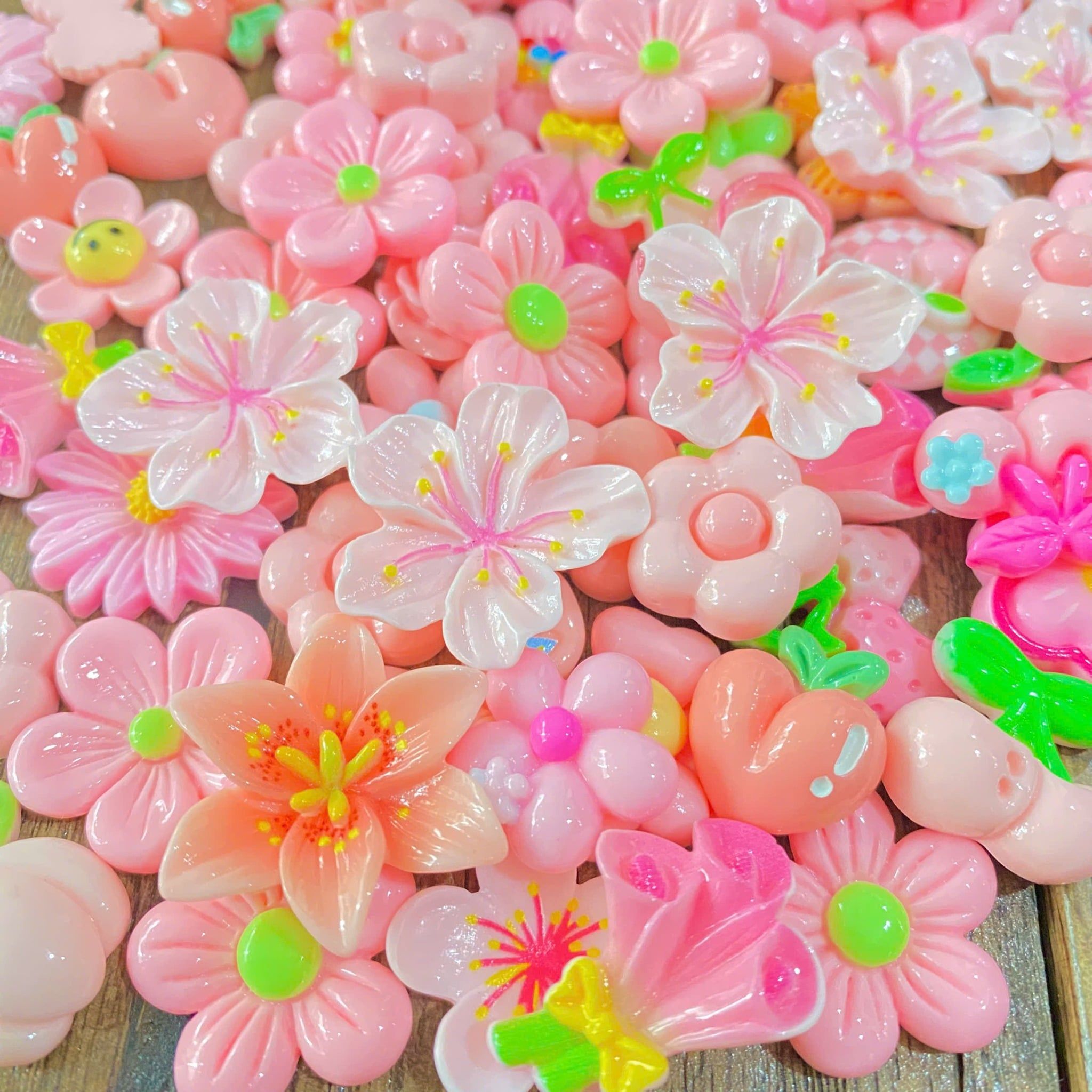  Set jibbitz charms sticker 3D nhựa cứng nhiều chủ đề dễ thương trang trí dép sục 