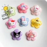  Jibbitz 3D nhỏ trong suốt nhiều màu dễ thương 