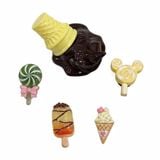  Set jibbitz charms sticker 3D đá que kem gắn trang trí dép sục 