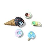  Set jibbitz charms sticker 3D đá que kem gắn trang trí dép sục 