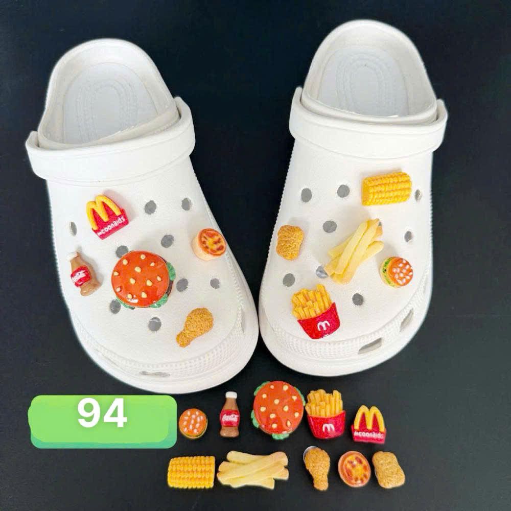  Set jibbitz charms sticker cute nhí nhảnh đa dạng gắn dép sục 