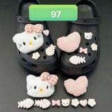  Set jibbitz charms sticker cute nhí nhảnh đa dạng gắn dép sục 