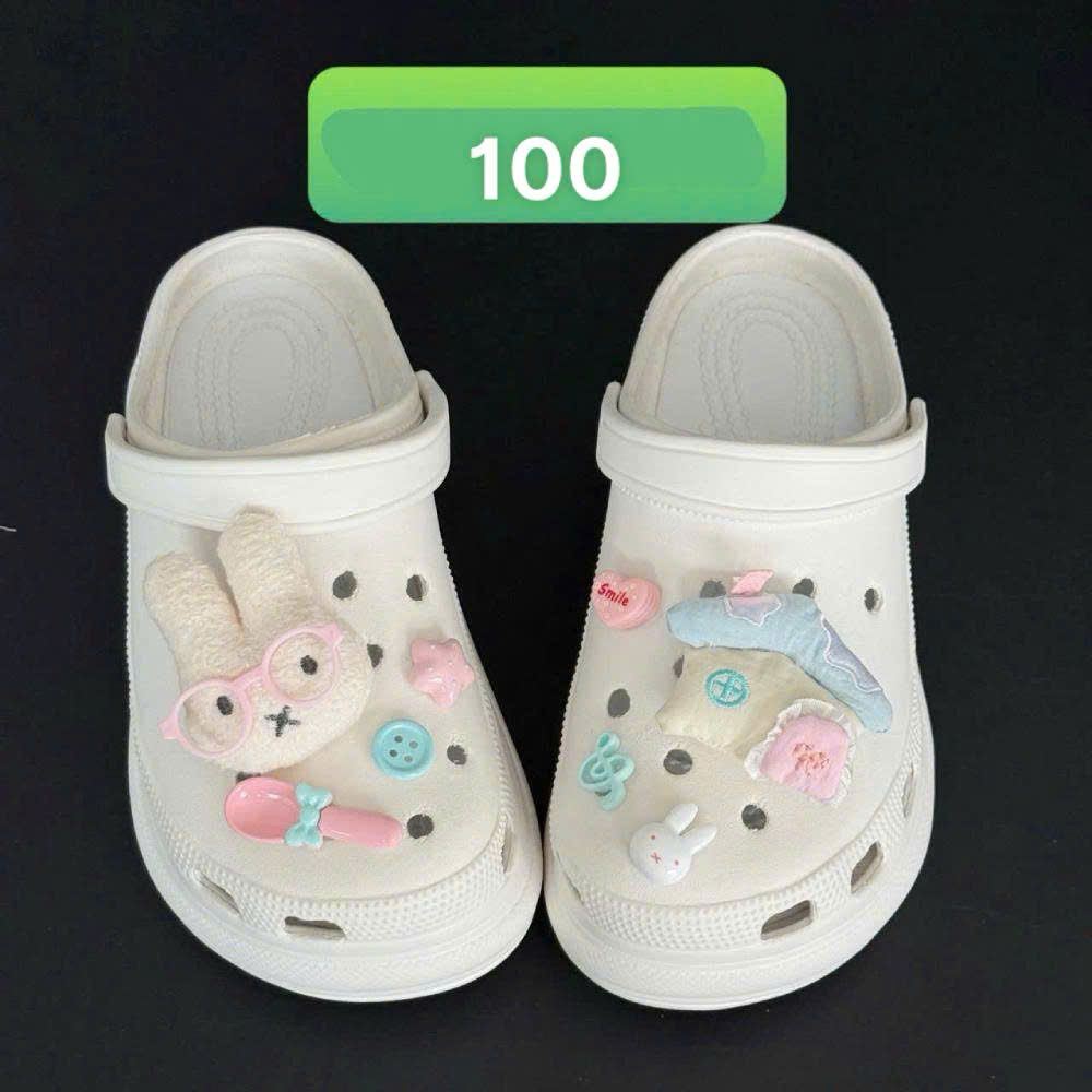  Set jibbitz charms sticker cute nhí nhảnh đa dạng gắn dép sục 