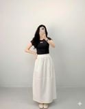  Áo thun cotton đen nữ 