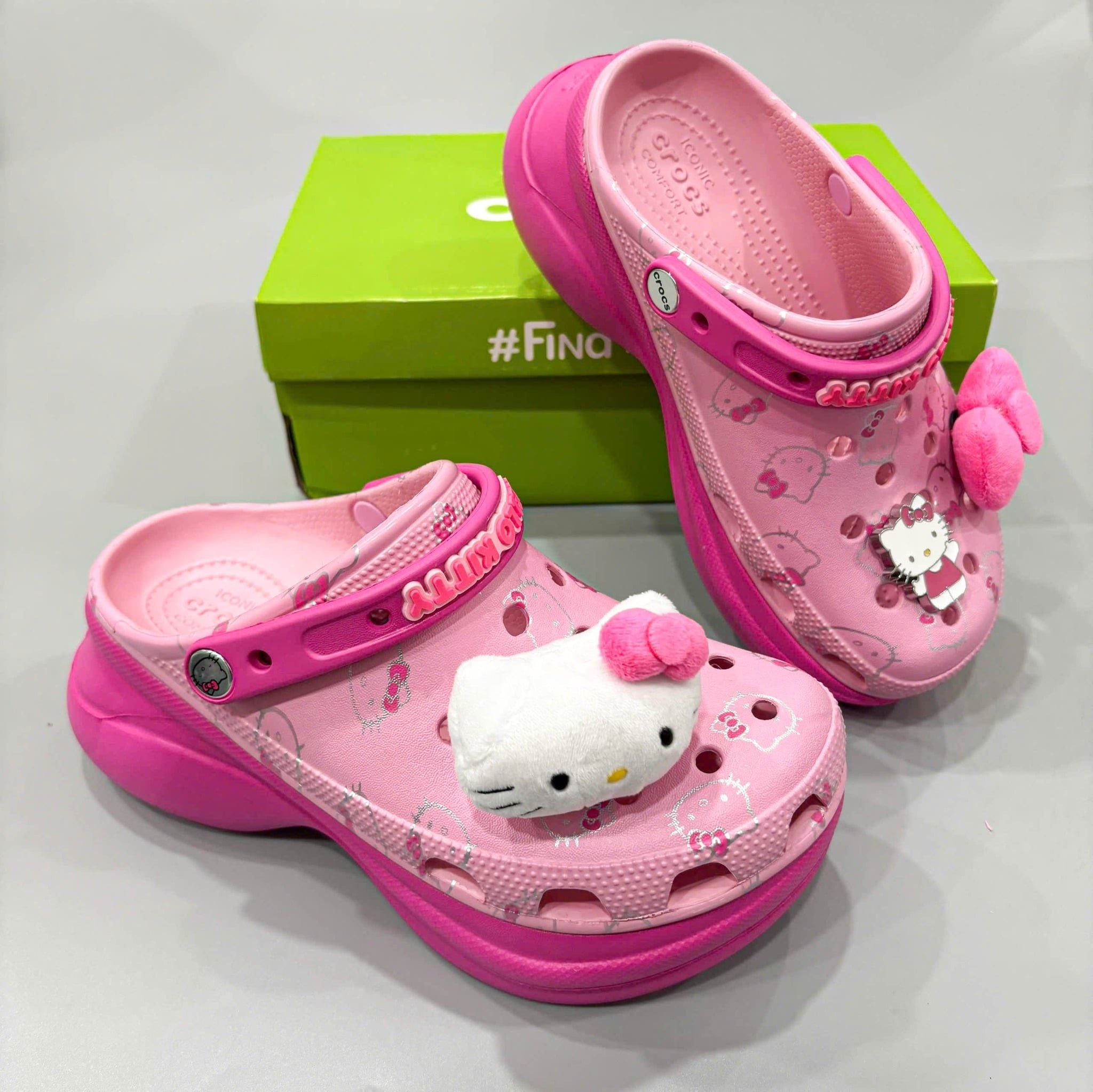  Dép sục Dinas Classic Nữ Hồng Bae Hello Kitty 