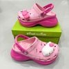  Dép sục collab dinas classic nữ hồng bae cao 7 phân Hello Kitty 