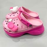  Dép sục Dinas Classic Nữ Hồng Bae Cao 7 phân Hello Kitty 