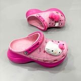 Dép sục Dinas Classic Nữ Hồng Bae Cao 7 phân Hello Kitty 