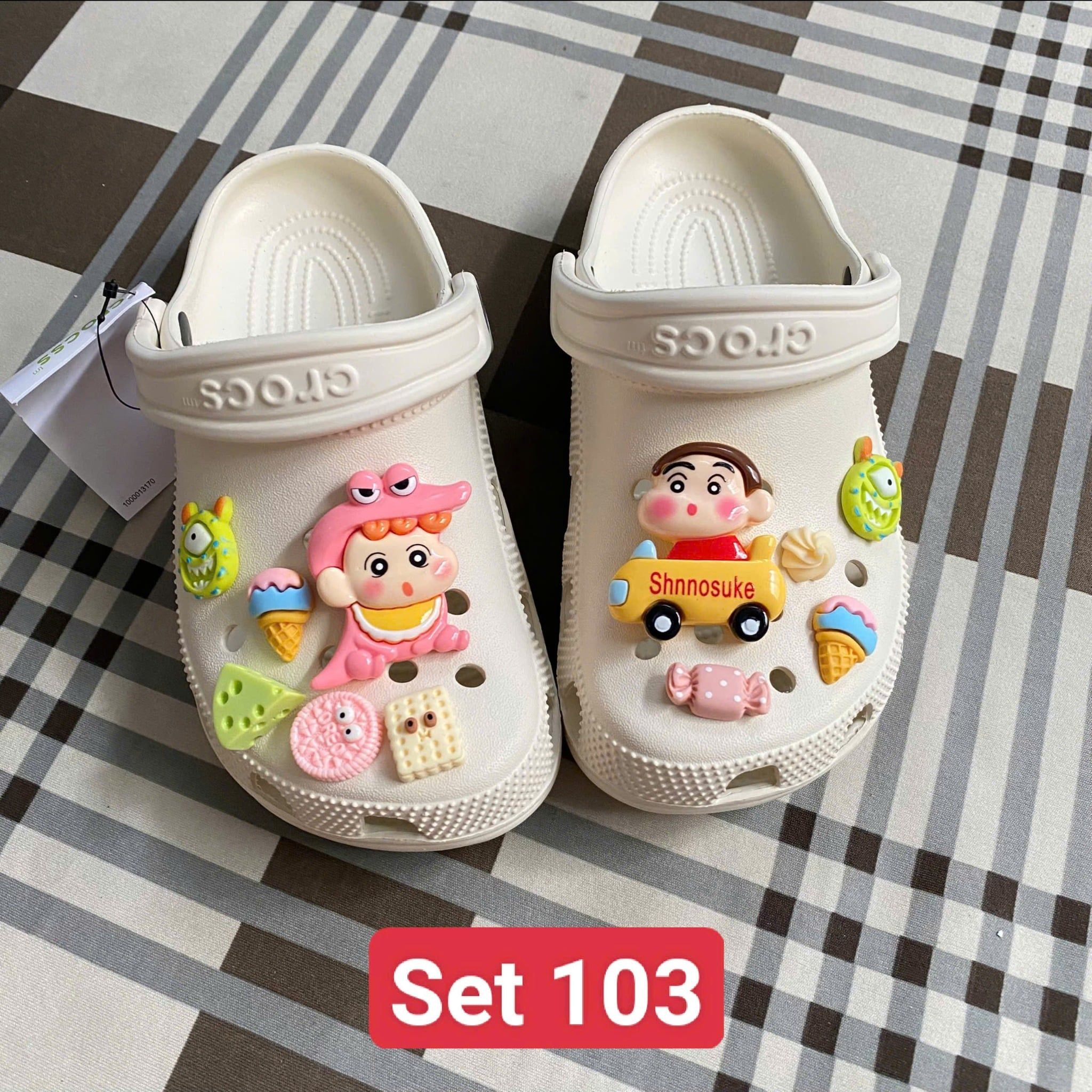  Set jibbitz charms sticker cute nhí nhảnh đa dạng gắn dép sục 