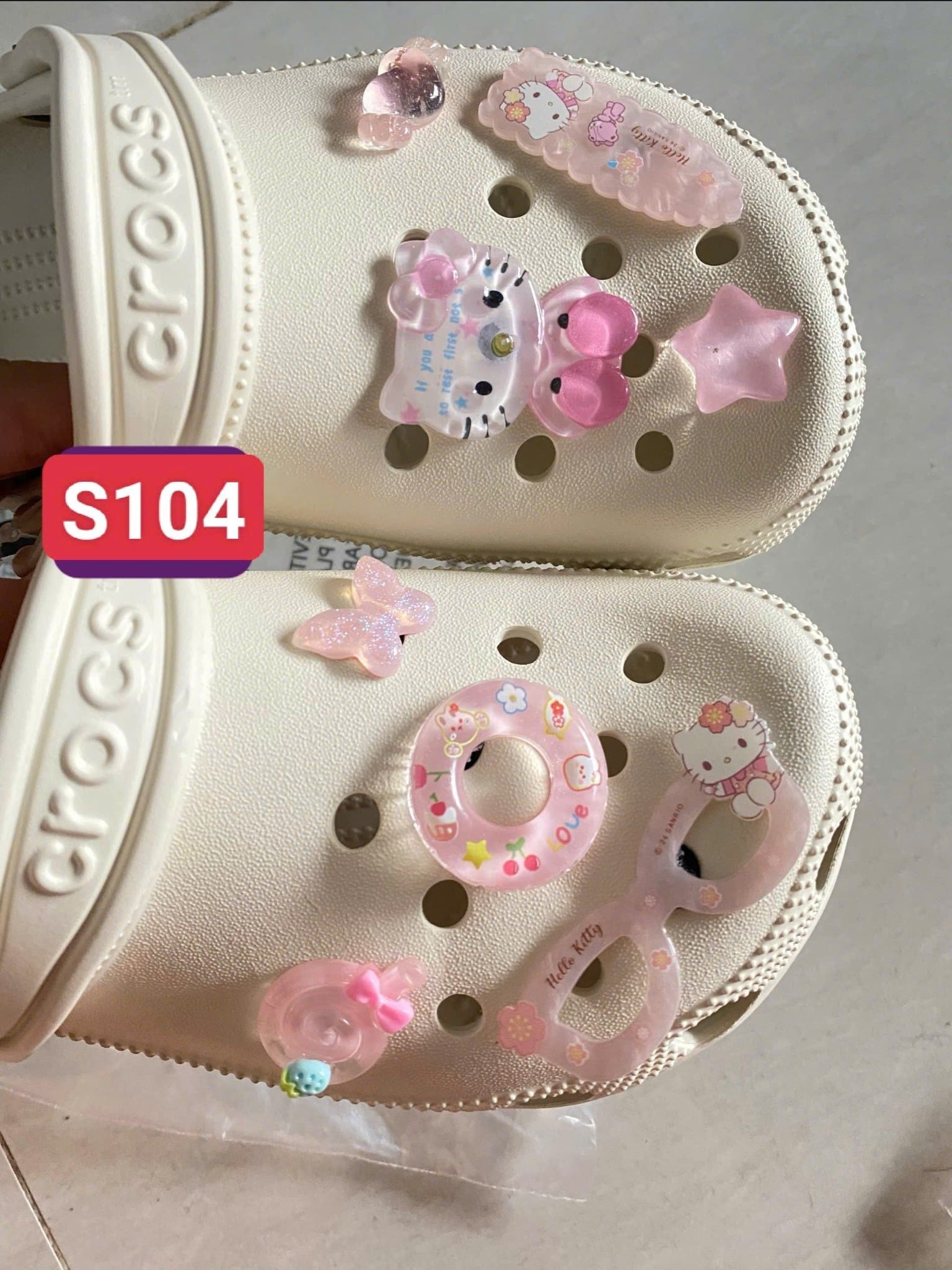  Set jibbitz charms sticker cute nhí nhảnh đa dạng gắn dép sục 