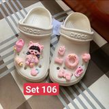  Set jibbitz charms sticker cute nhí nhảnh đa dạng gắn dép sục 