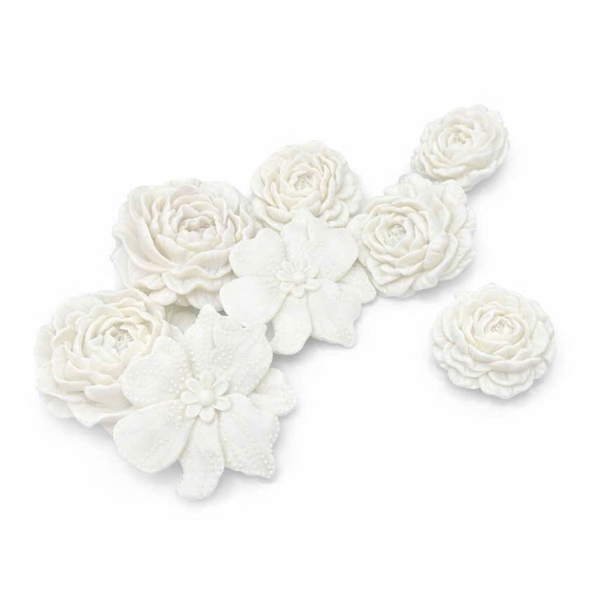  Set charm jibbitz hoa trà gắn dép Dinas 