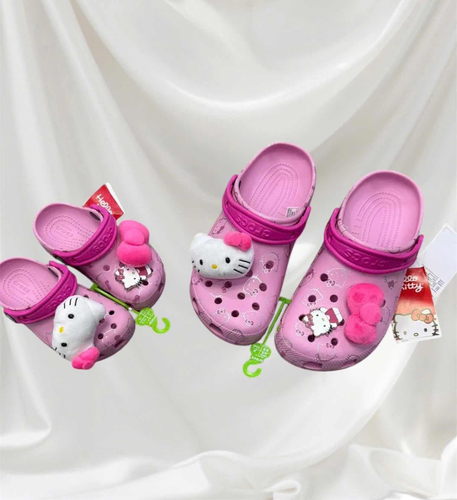  Dép sục Dinas Classic Bae Hello Kitty trẻ em màu hồng 