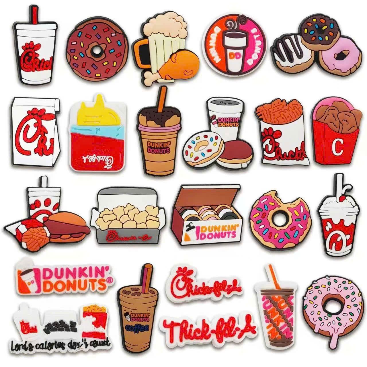  Jibbitz charms cross loại 2D mỏng gắn dép sục nam nữ, bé trai bé gái 