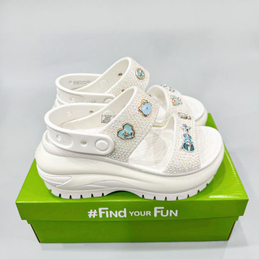  Sandal Dinas classic mega crush đính đá  nữ 