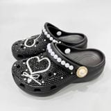  Dép sục Dinas Classic Platform Đính Đá Thời Trang Hot Trend Nam Nữ Xuất Khẩu 